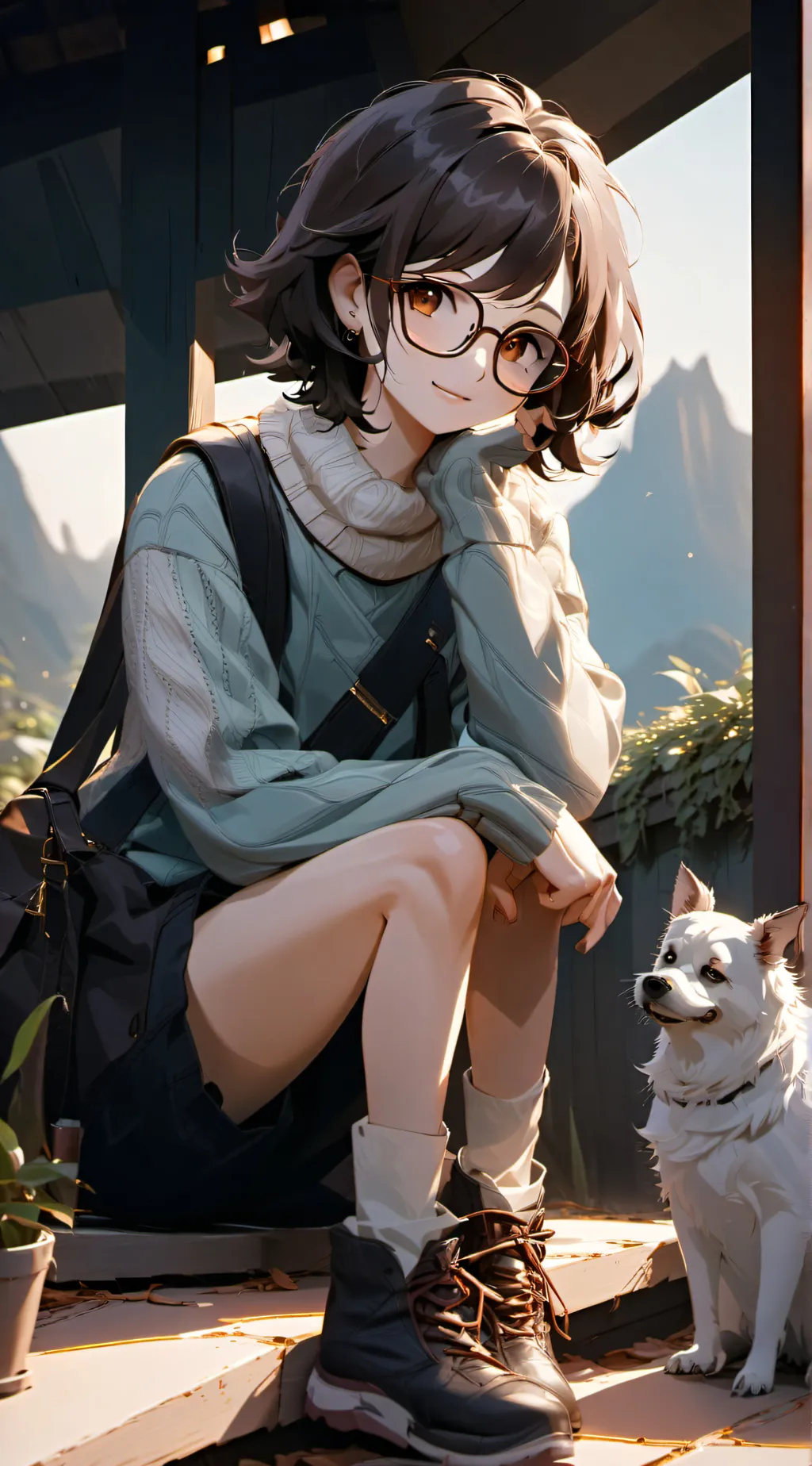 ai character: Harvey (me irl) background