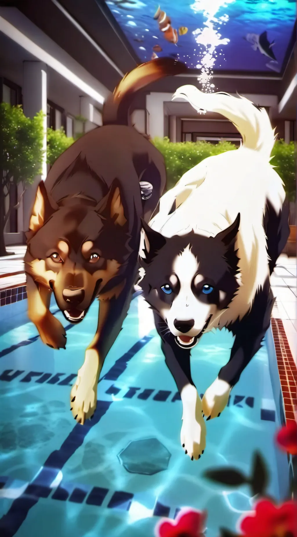 ai character: bean and rolly background