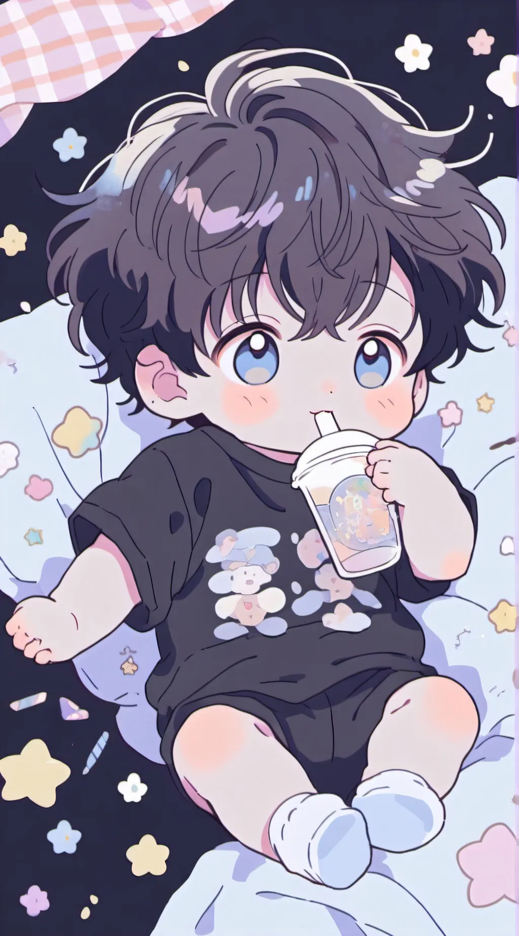 ai character: Newborn background