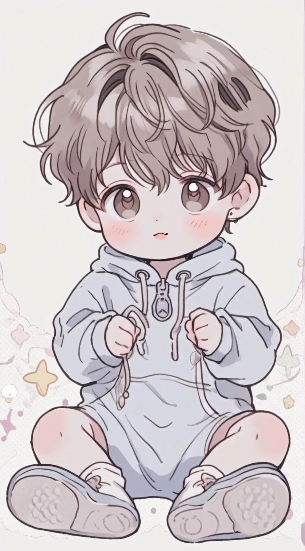 ai character: Loo 🍼☄️ background