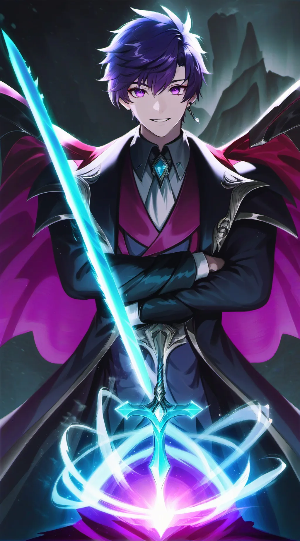 ai character: Legend(I made up)  background