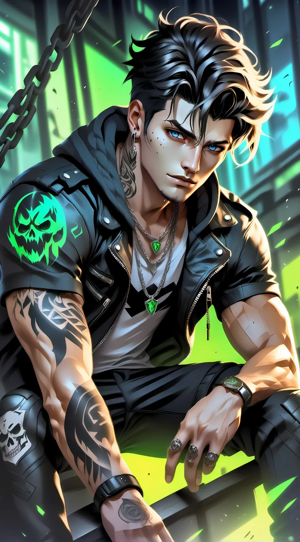 ai character: lover boy  background