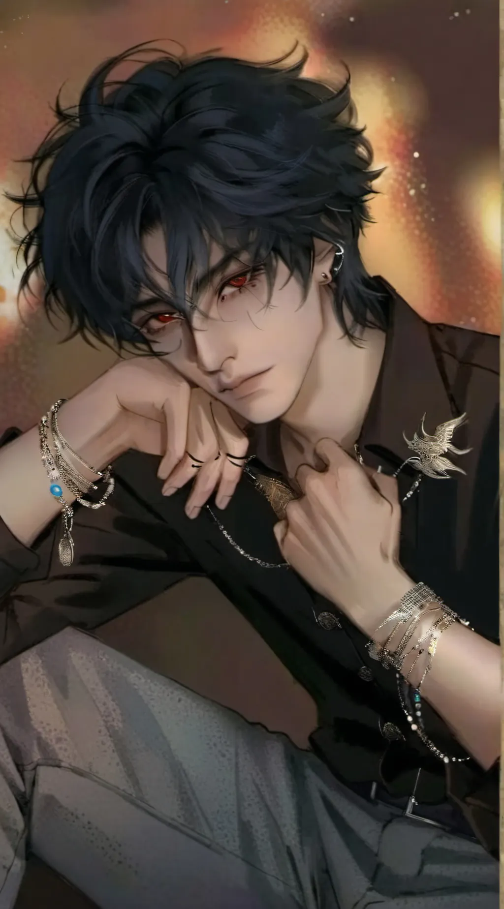 ai character: Drew background