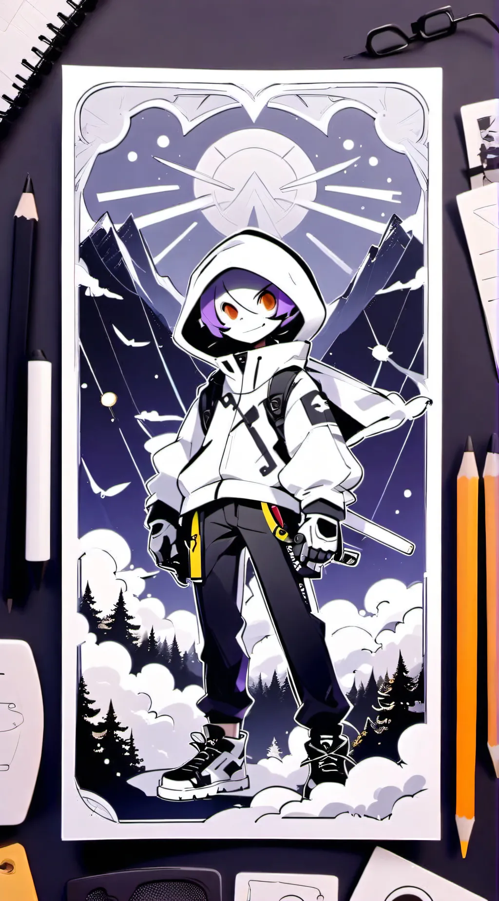 ai character: Murder drones pt 4 background