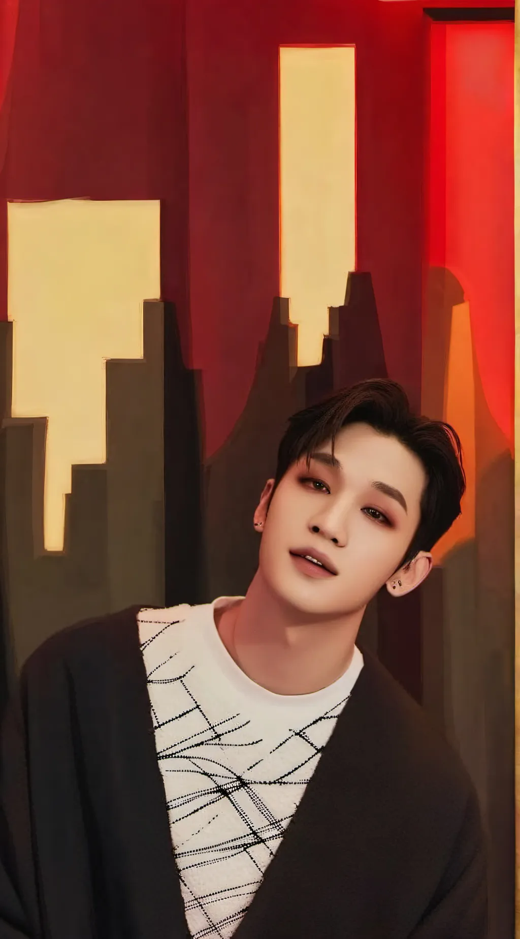 ai character: Bang Chan ♥️🔥 background