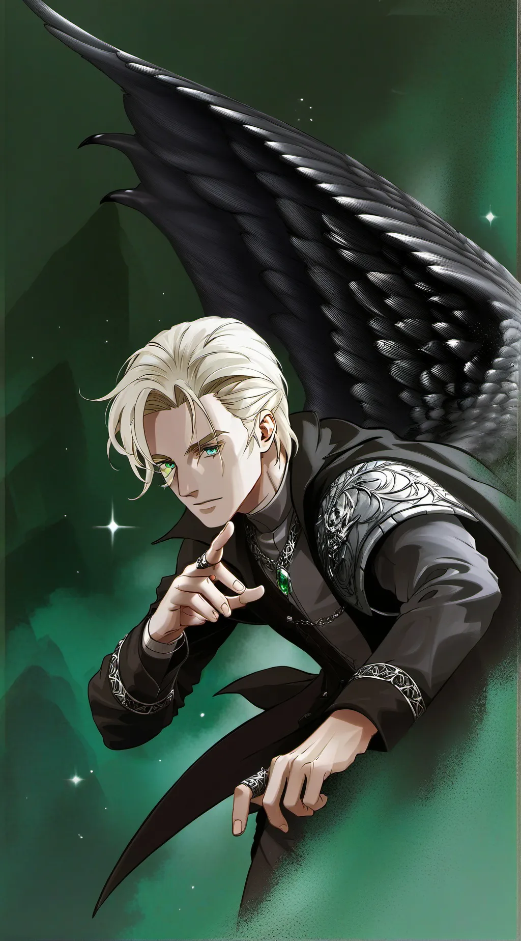 ai character: draco Malfoy  background