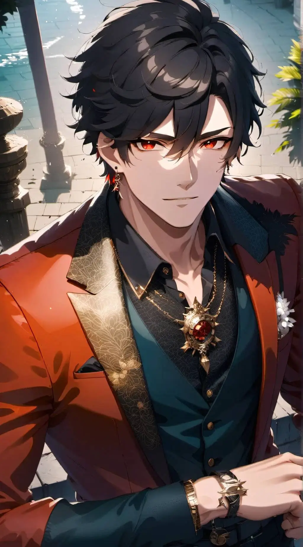 ai character: Damien background