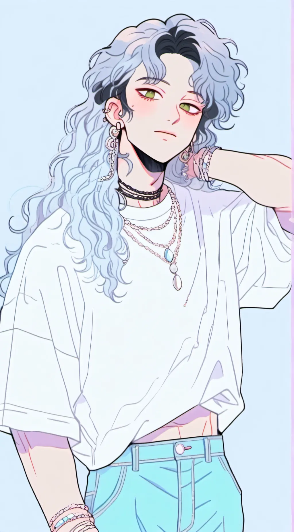 ai character: Vex~☆ background