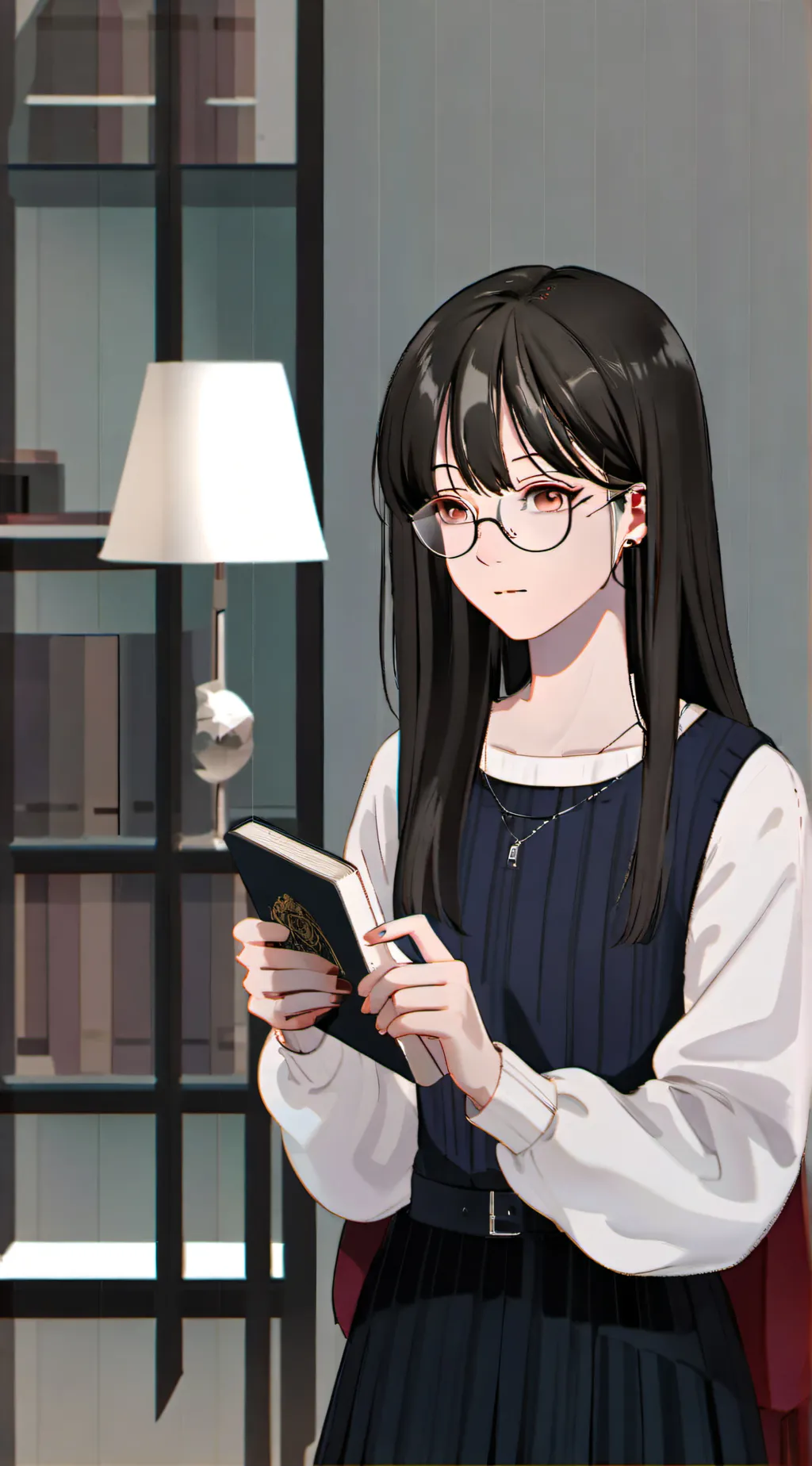 ai character: KIM LUNA JAS background