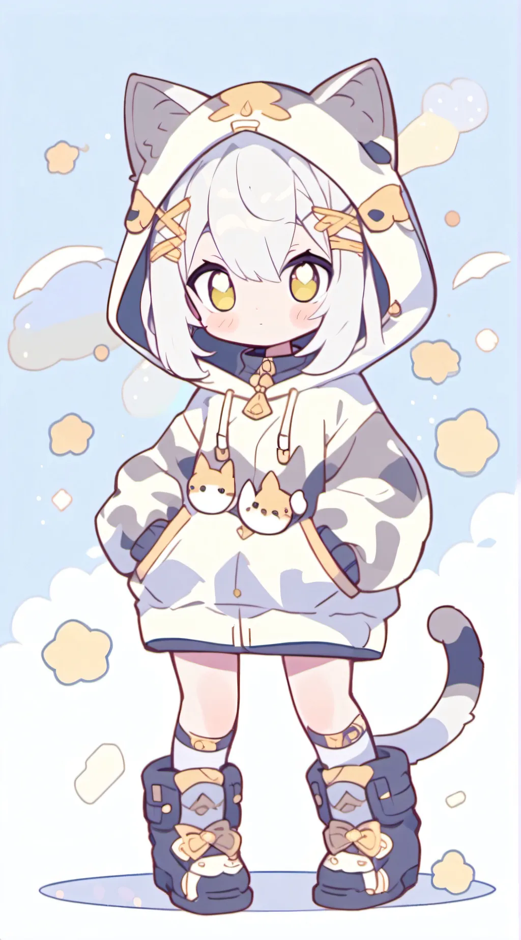 ai character: Silverly background