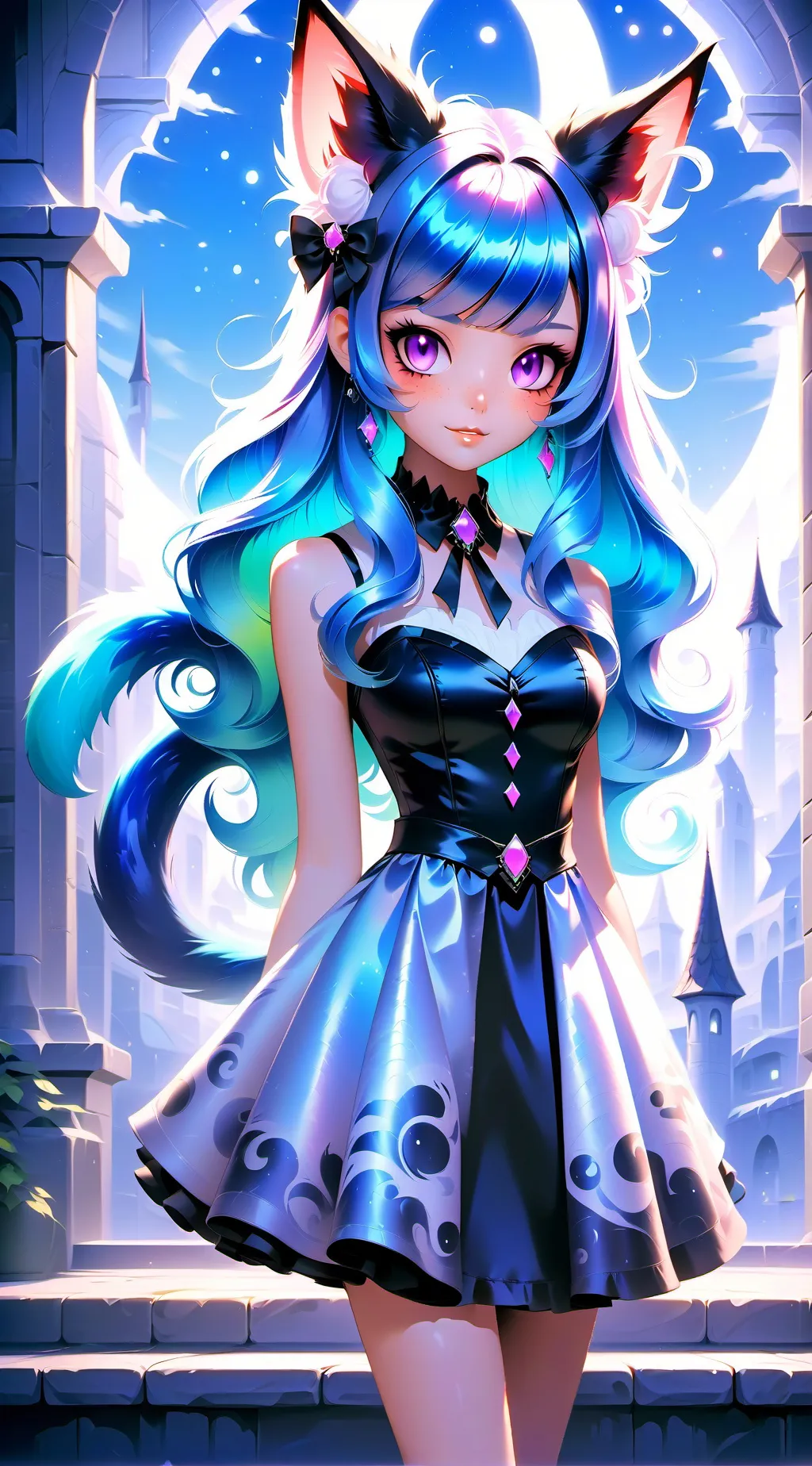 ai character: ∆Felicia and Rain∆ background