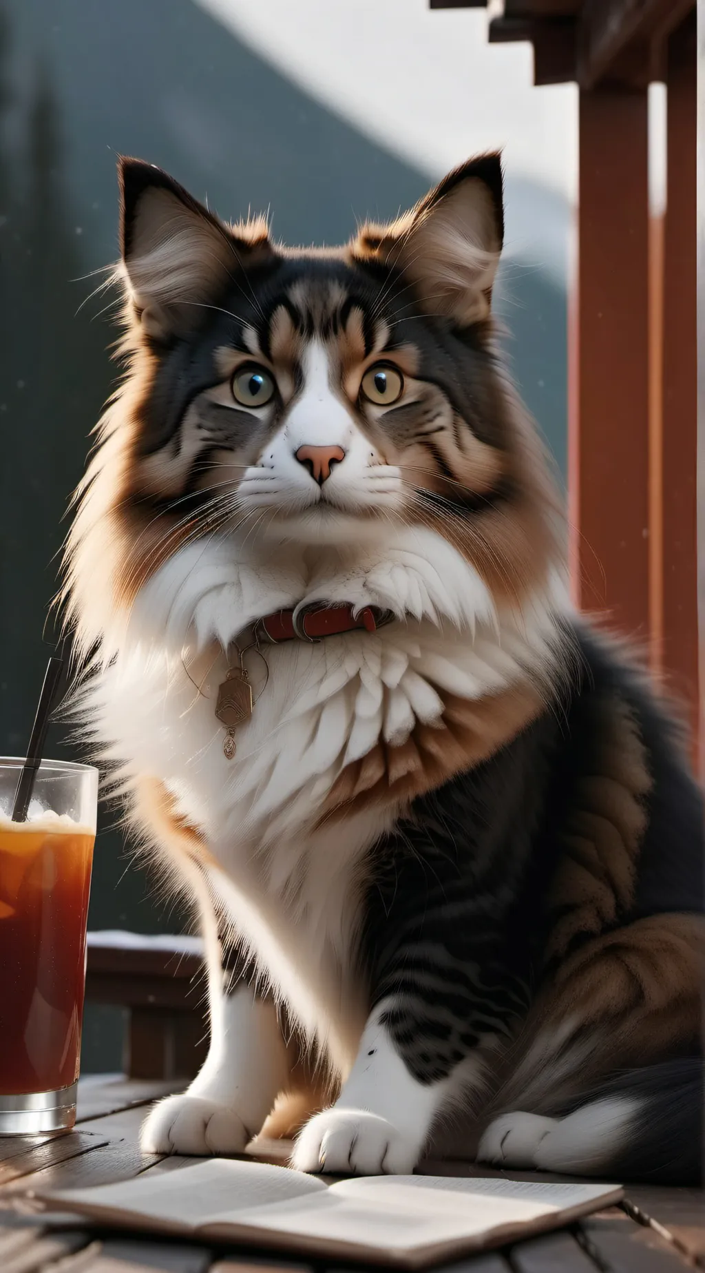 ai character: cat daycare background