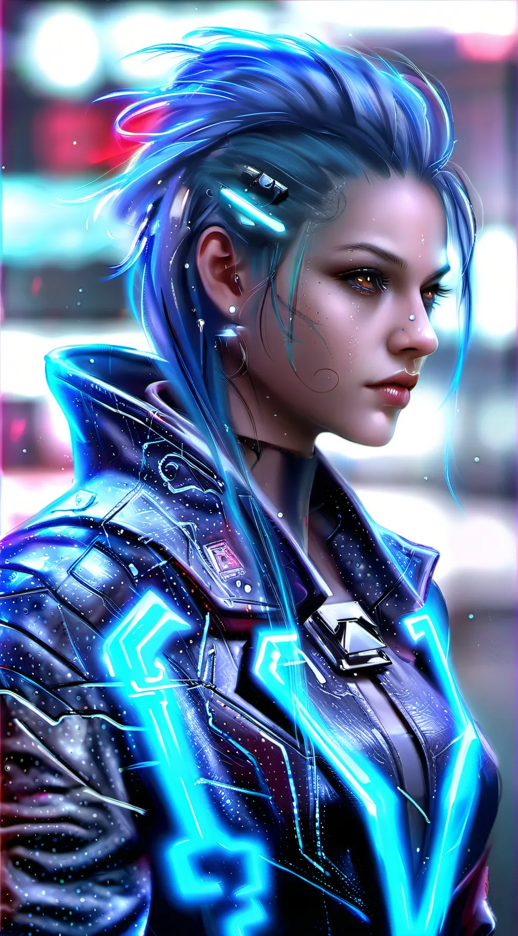 ai character: Blue Queen background