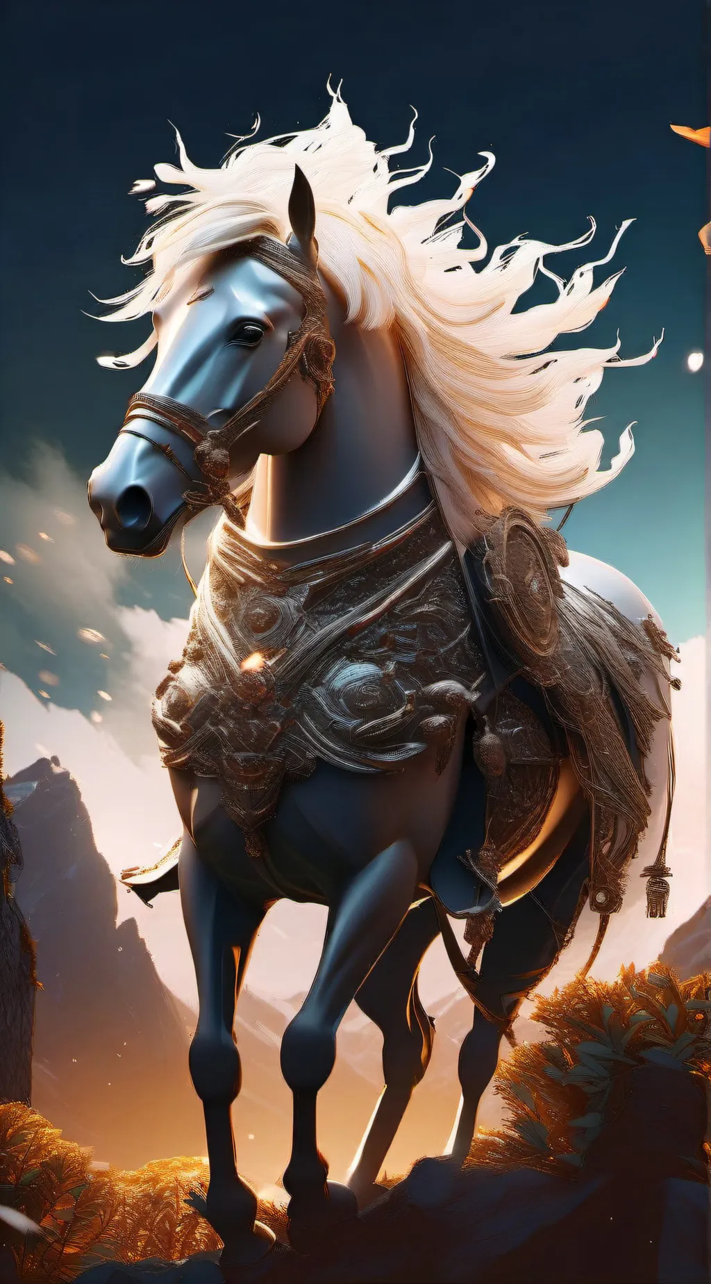 ai character: Horse background