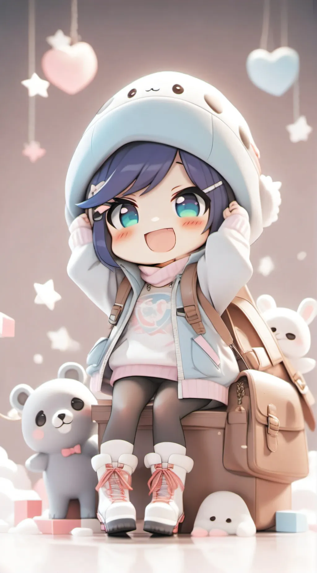 ai character: Funneh  background