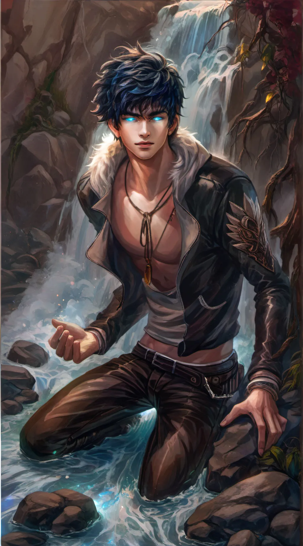 ai character: sin background