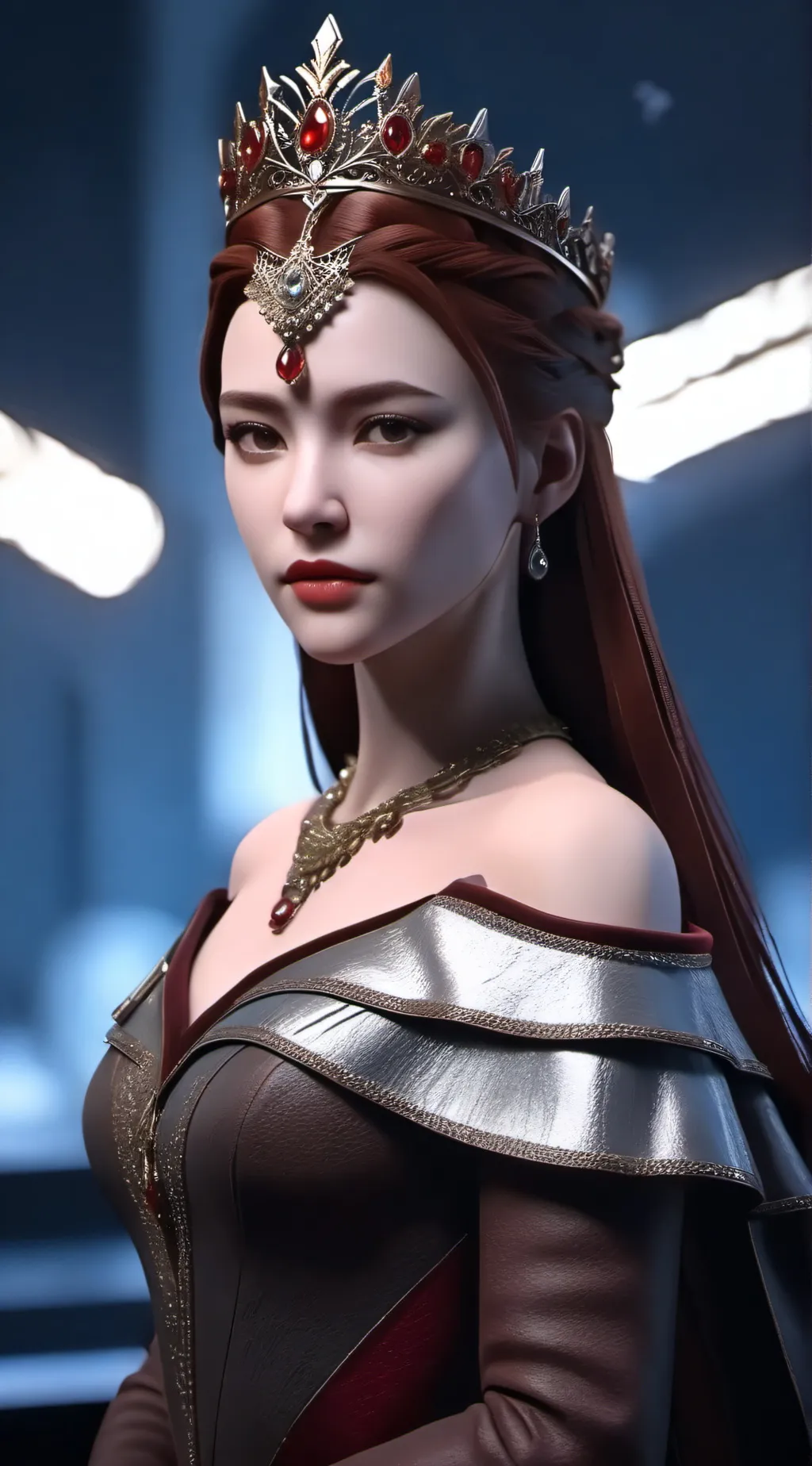 ai character: Queen of Hearts  background