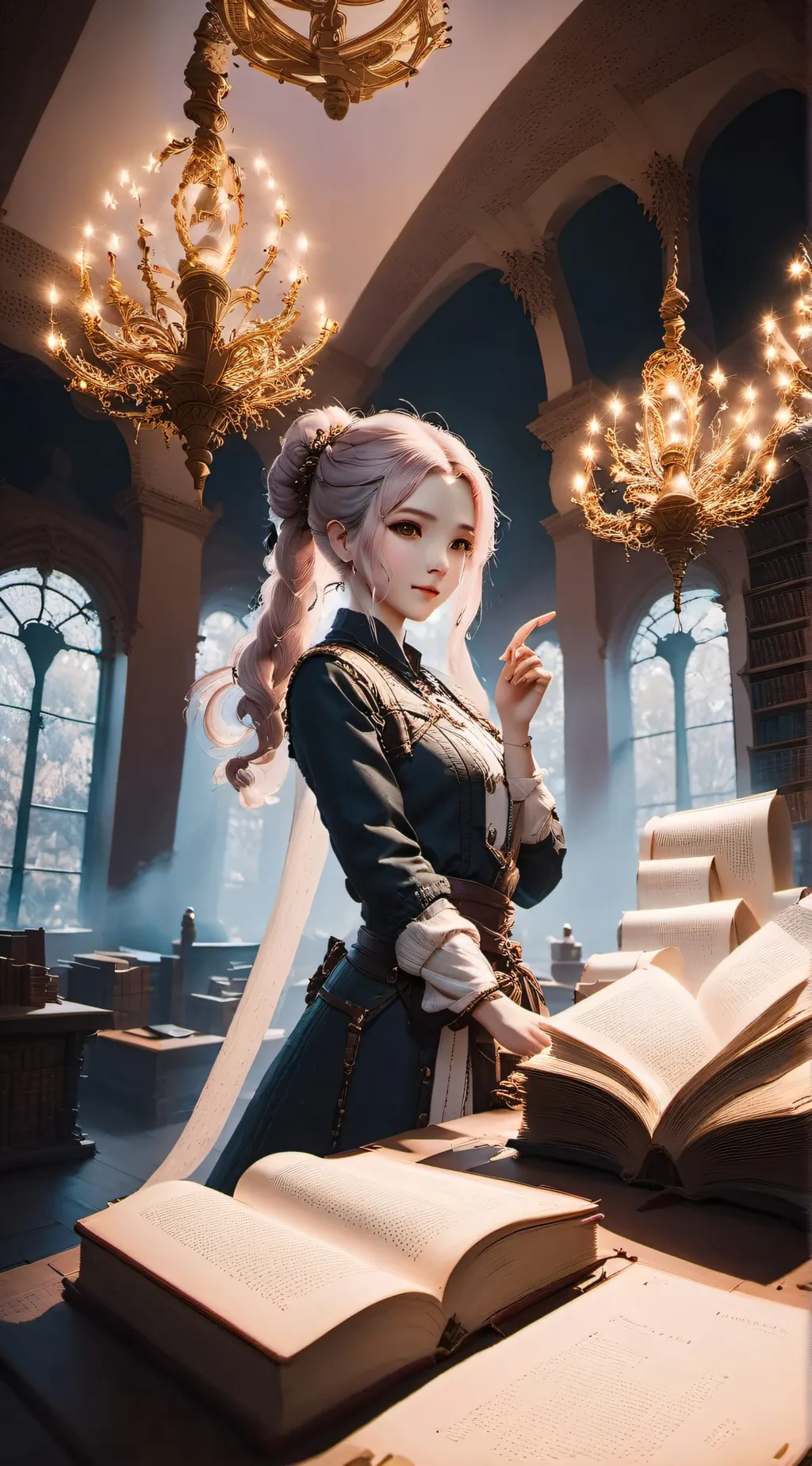 ai character: moonlight  background