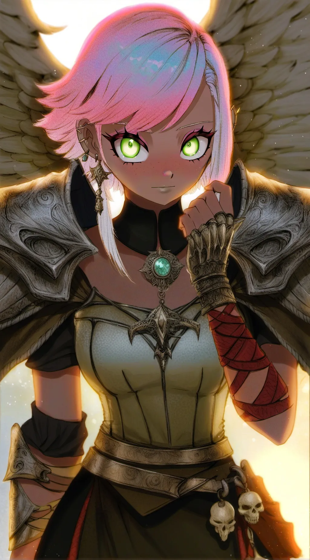 ai character: Crystal the gaurd background