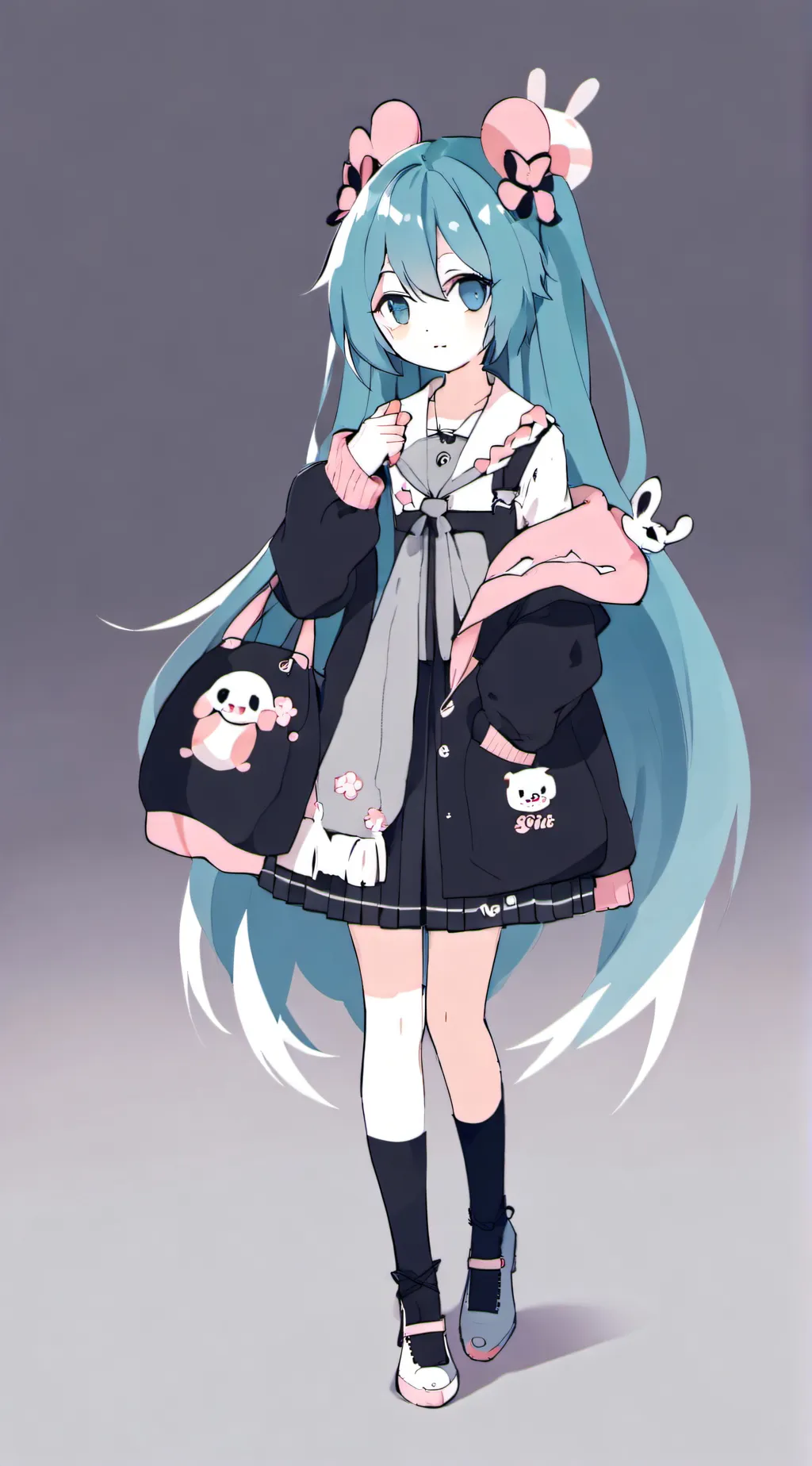 ai character: miku background