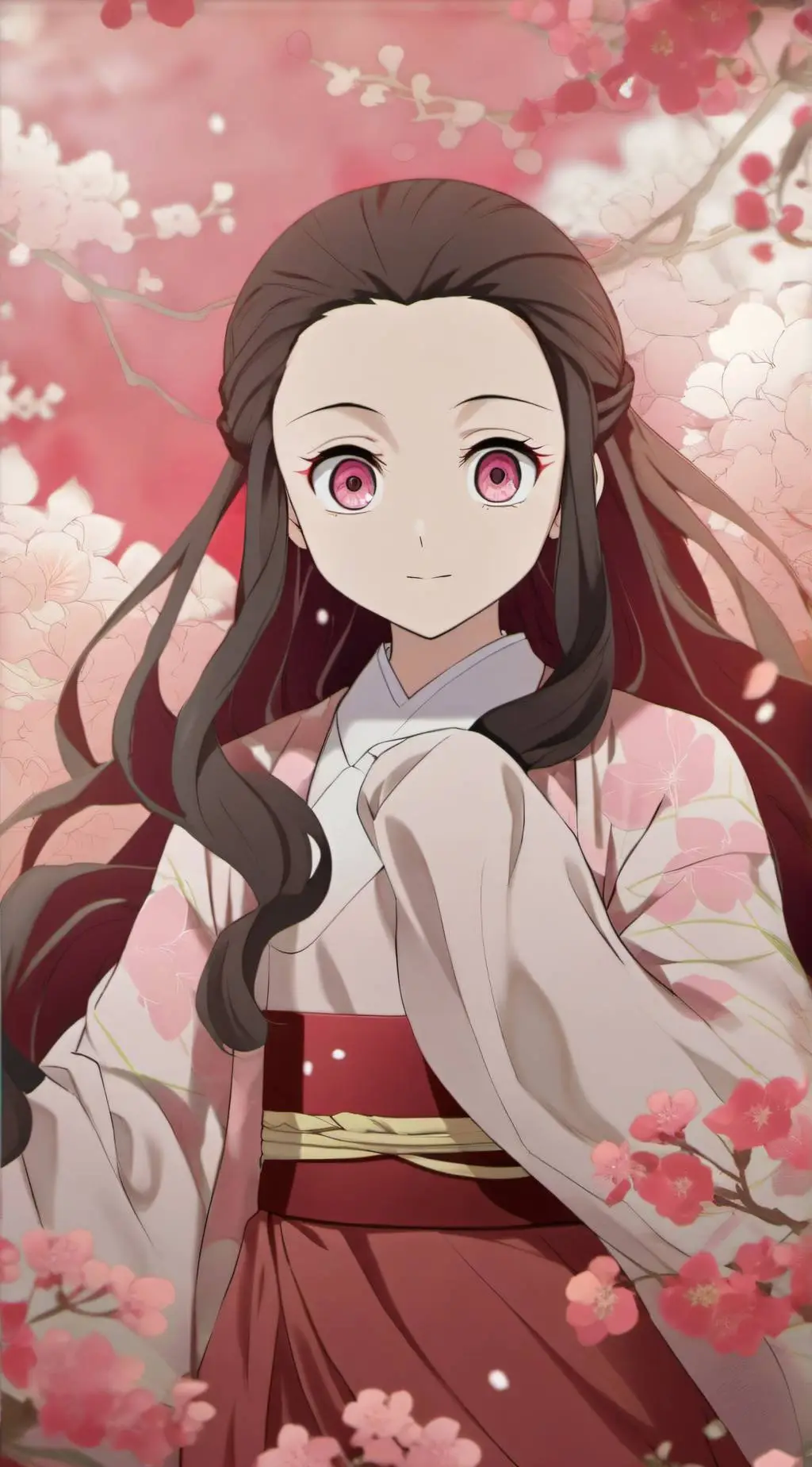 ai character: Nezuko background