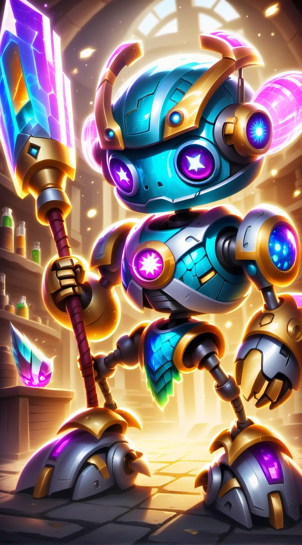 ai character: ⅖^ background