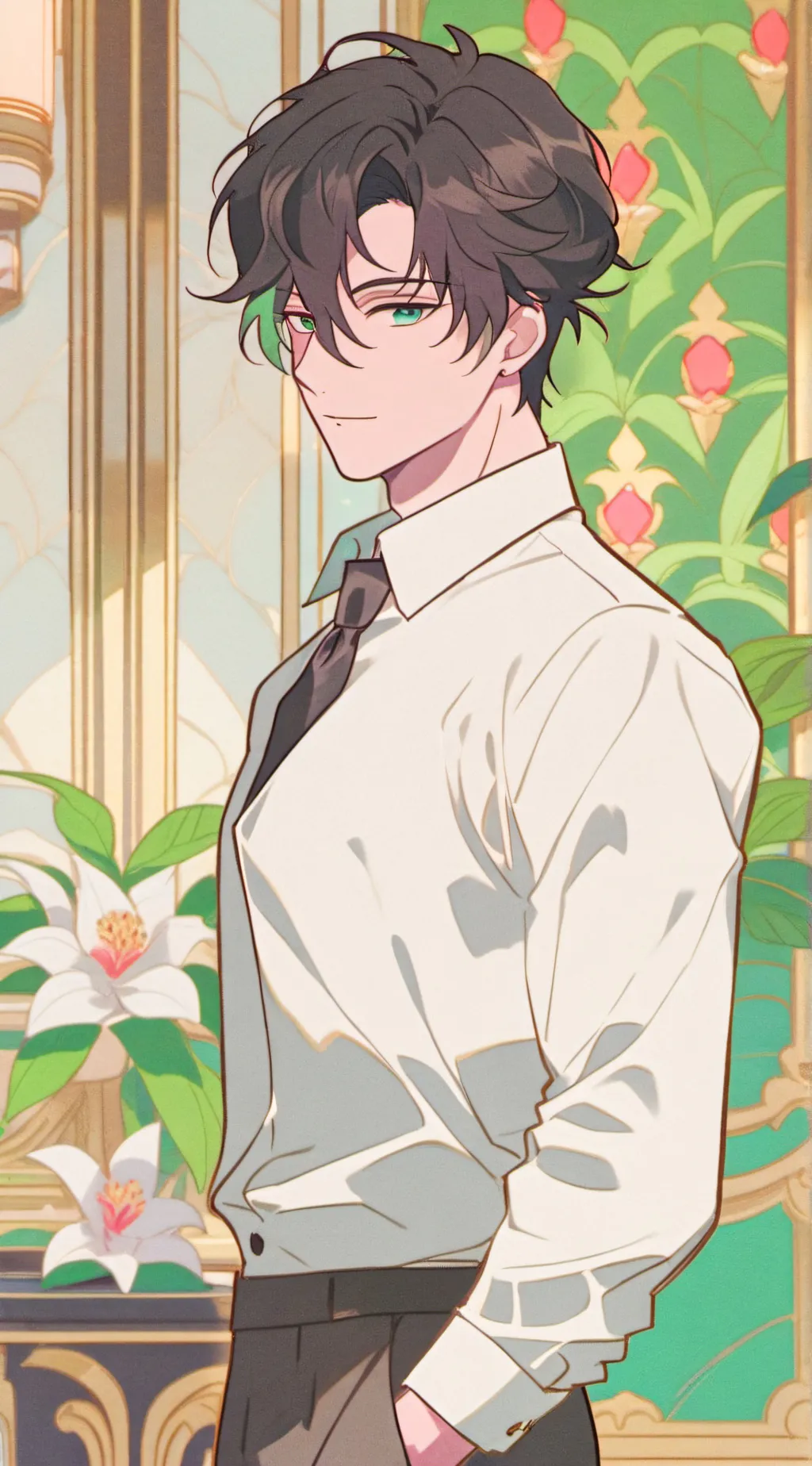 ai character: HH heaven background