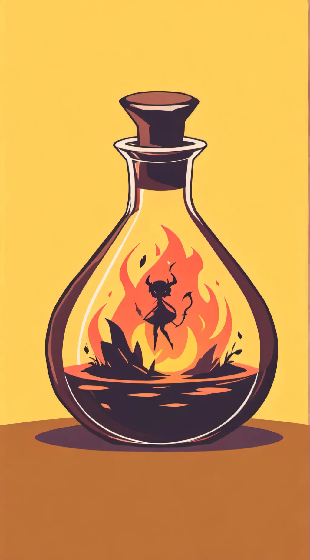 ai character: Demon potion  background