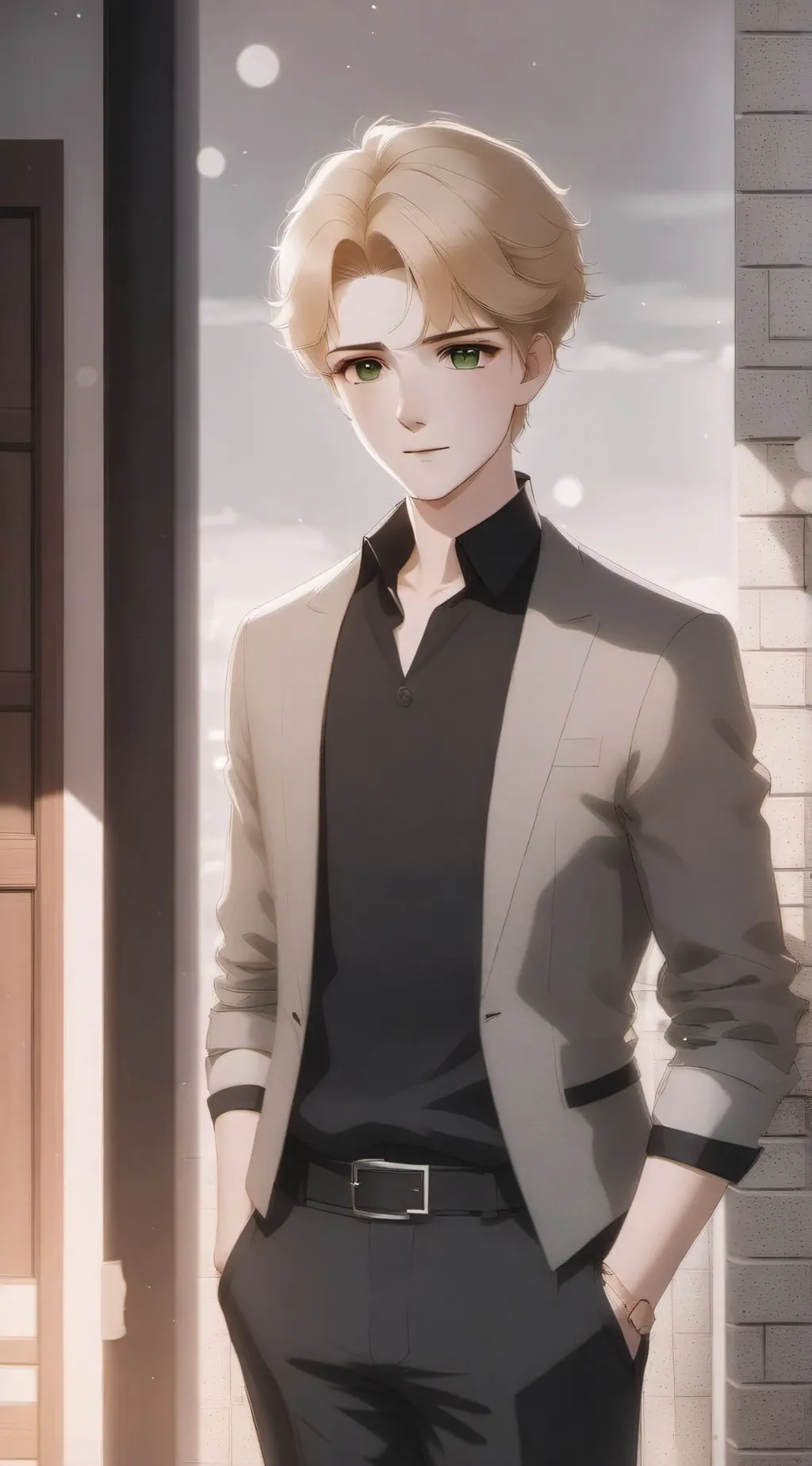 ai character: Felix🖤 background