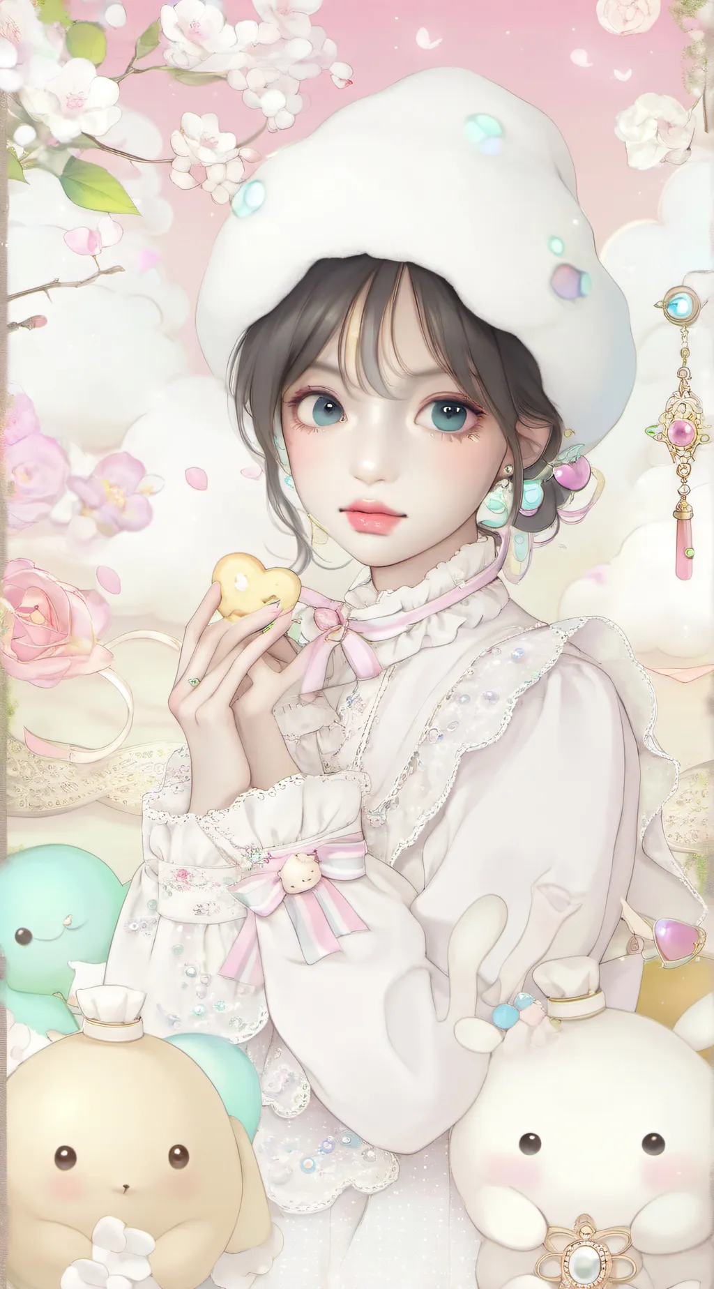 ai character: a good day dog background