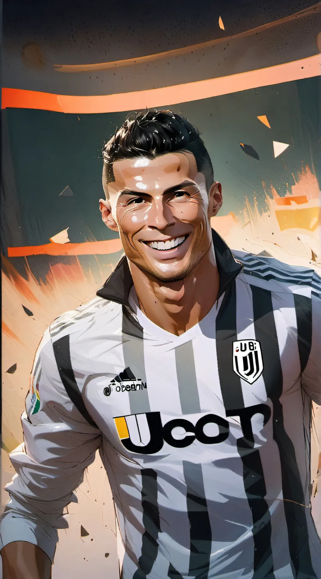 ai character: Christano Ronaldo  background