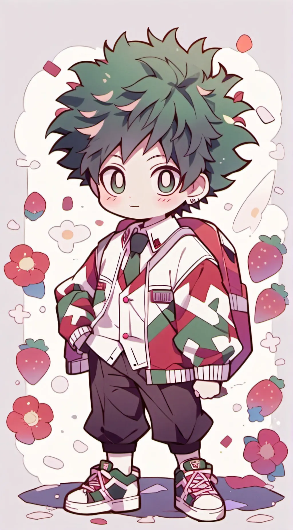 ai character: mha locked in room background