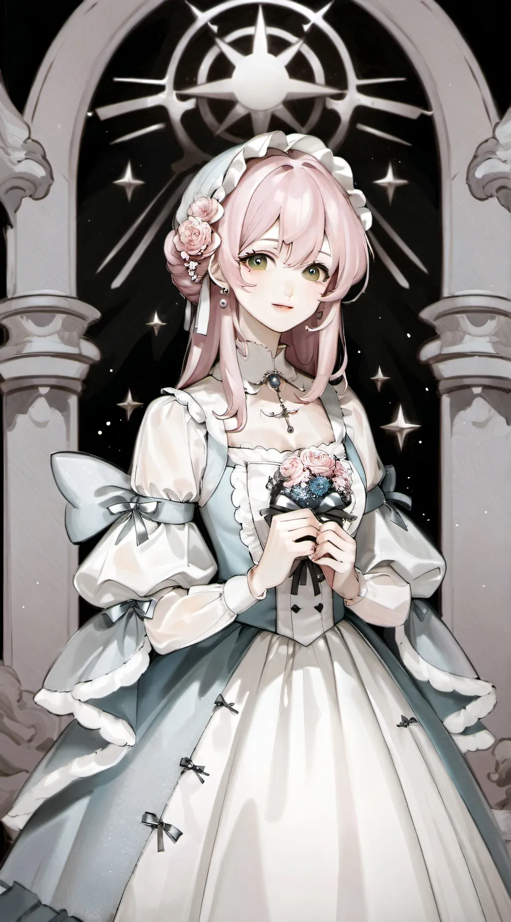 ai character: Rose background