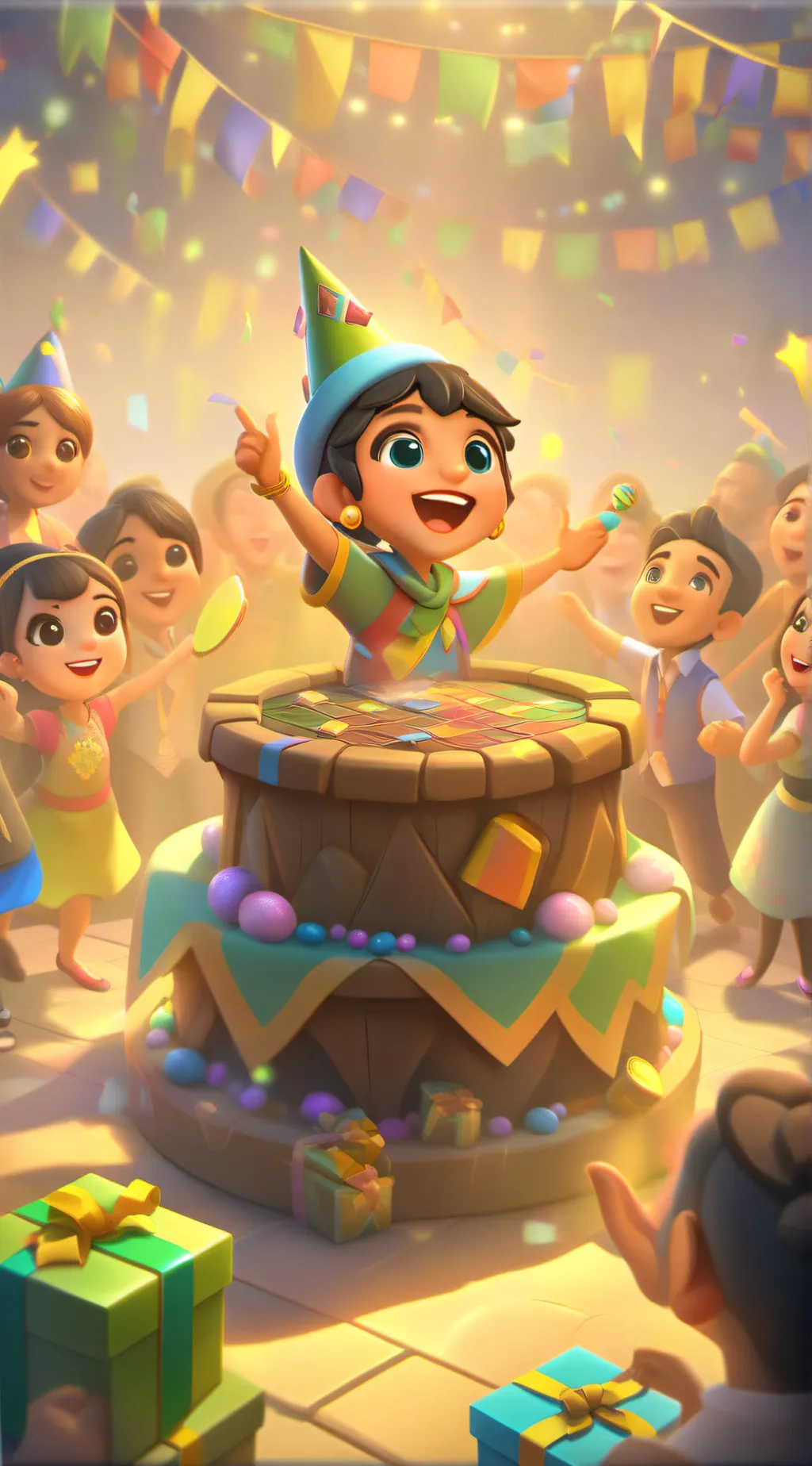 ai character: Party background