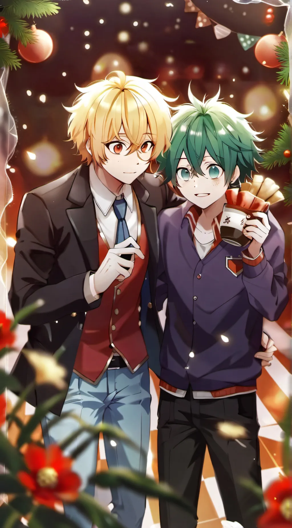 ai character: bakudeku yay!  background