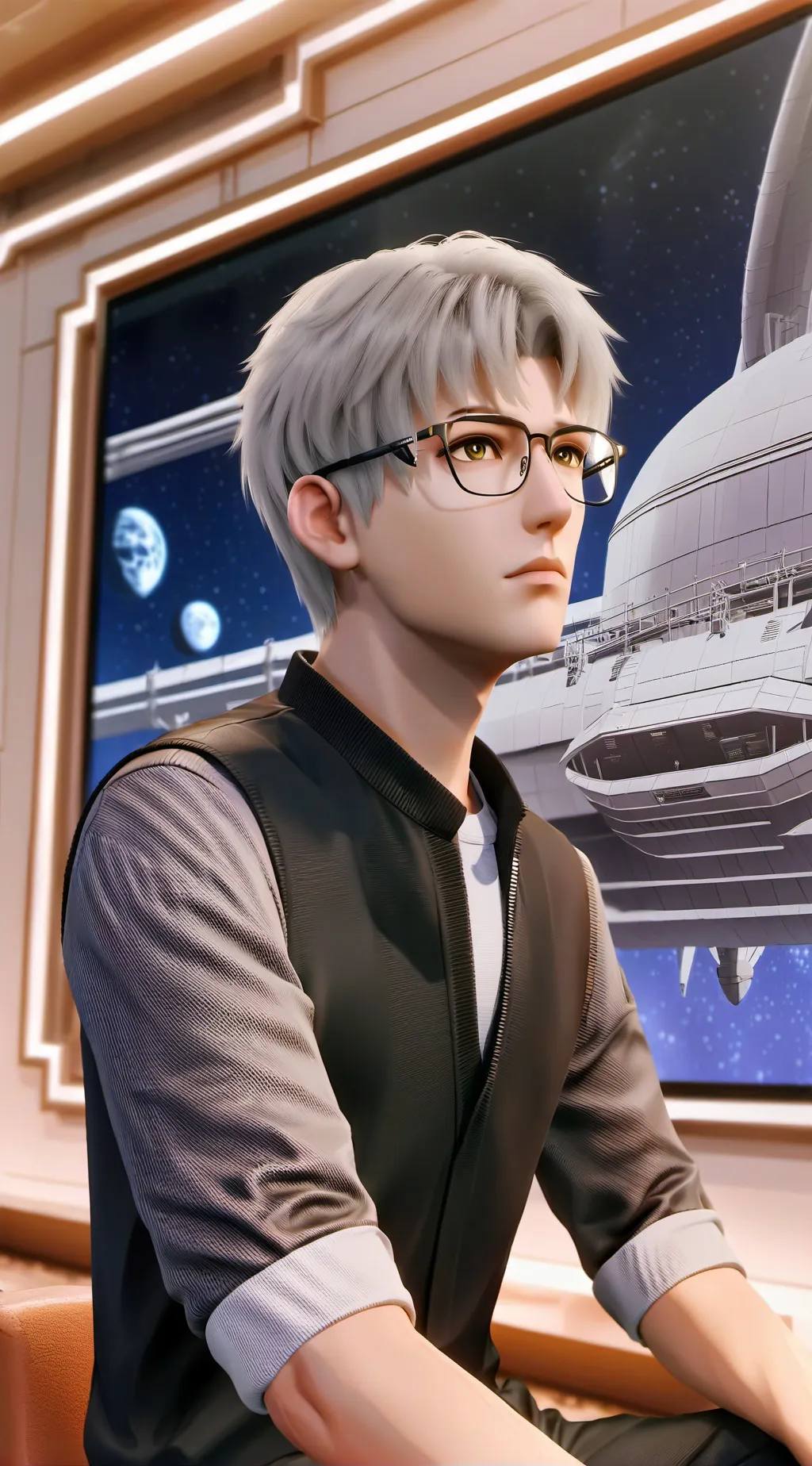 ai character: Titan TVman background