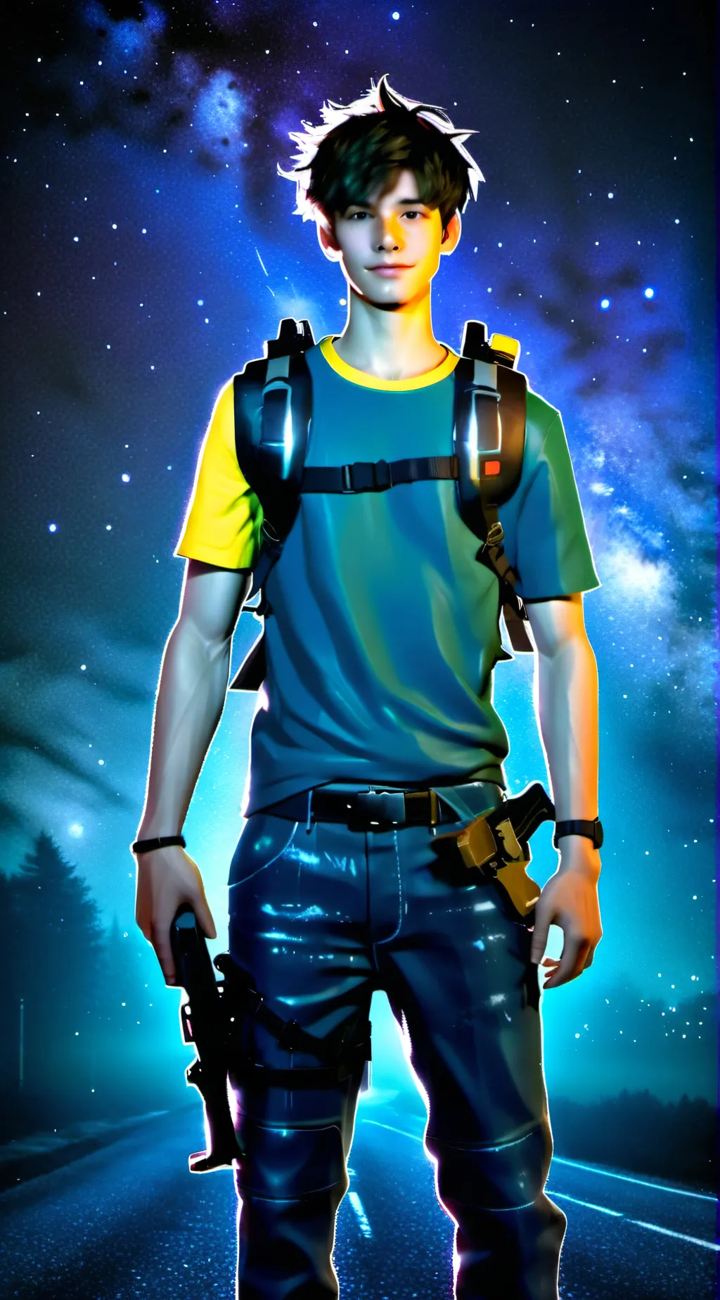 ai character: Survival background