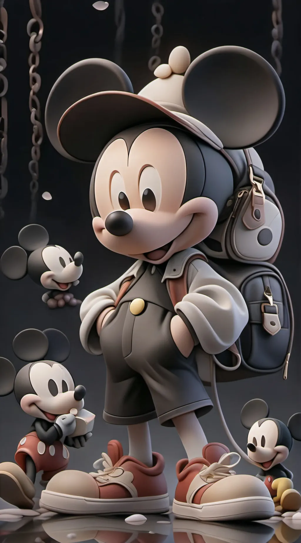 ai character: Mickey Mouse background