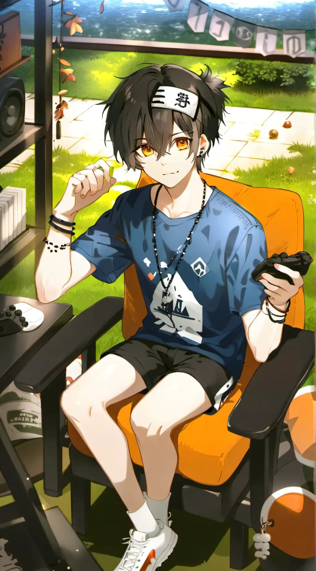 ai character: boy background