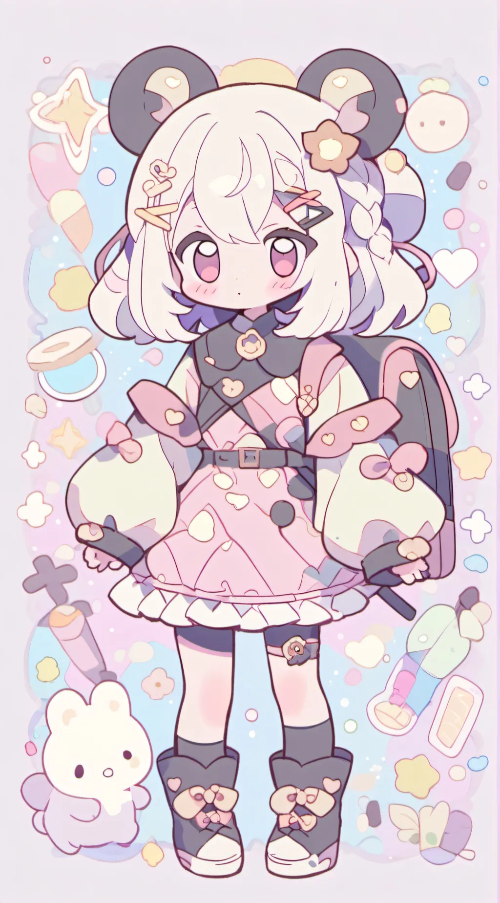 ai character: Luna background