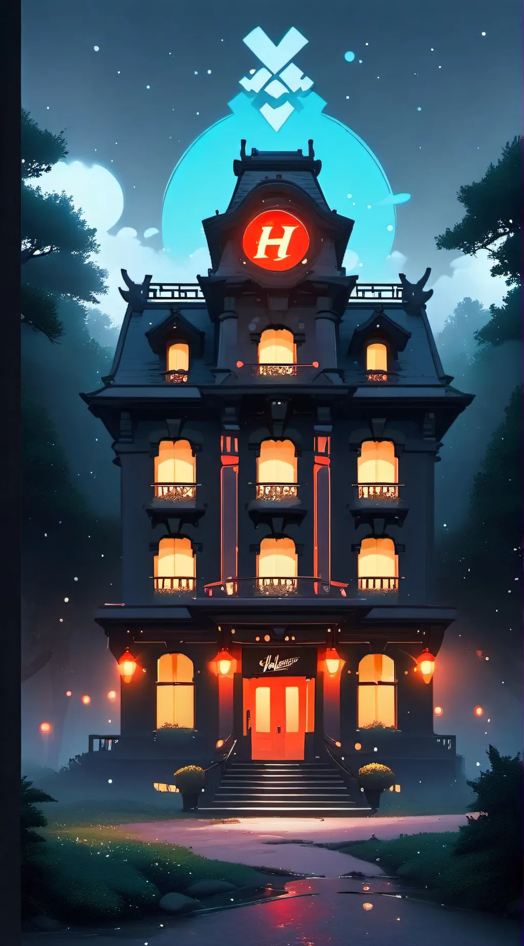 ai character: Hh background