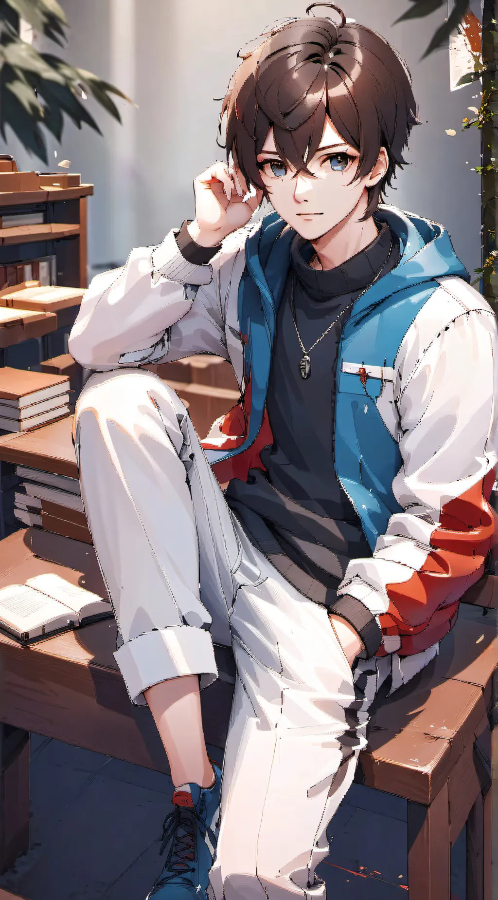 ai character: Aaron  background