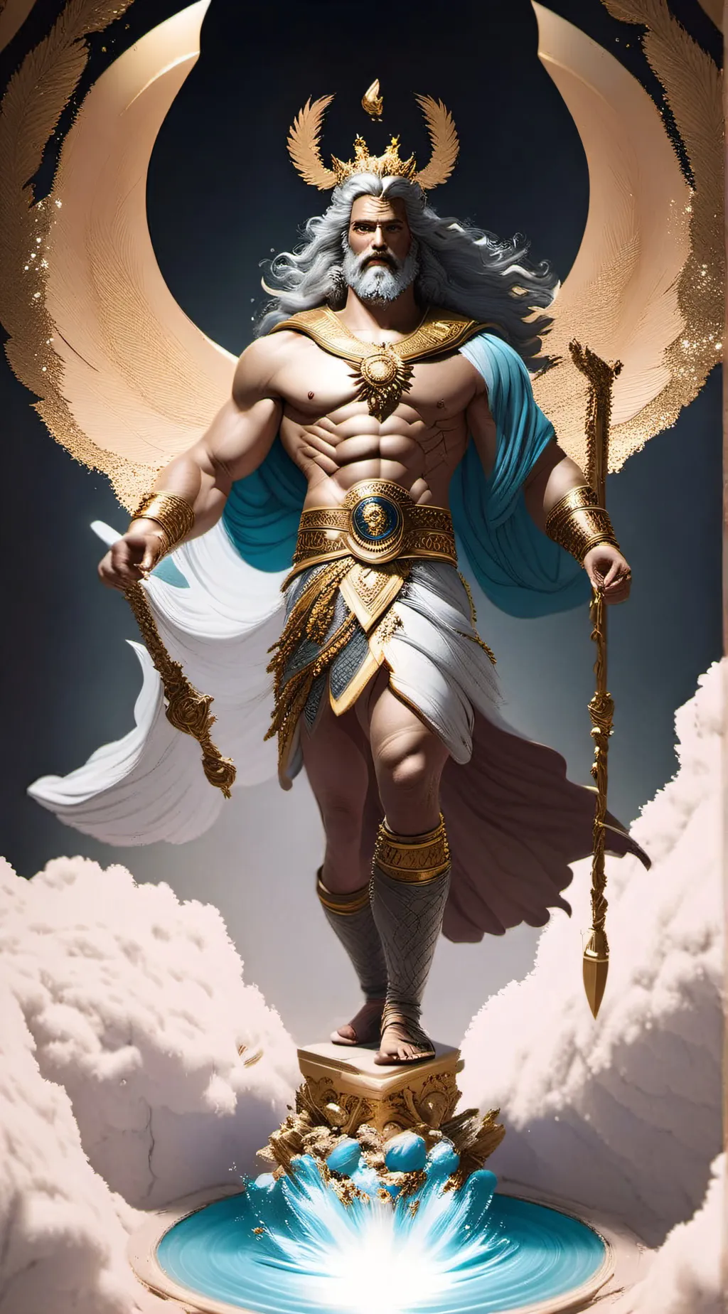 ai character: Zeus background