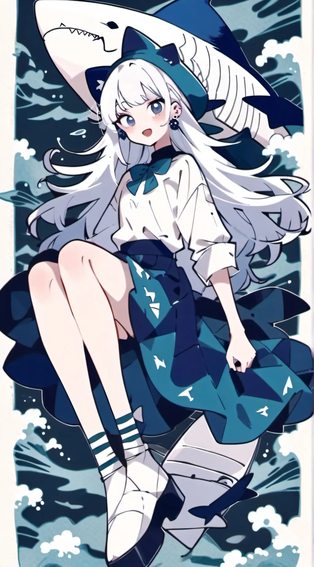 ai character: Sharkie background