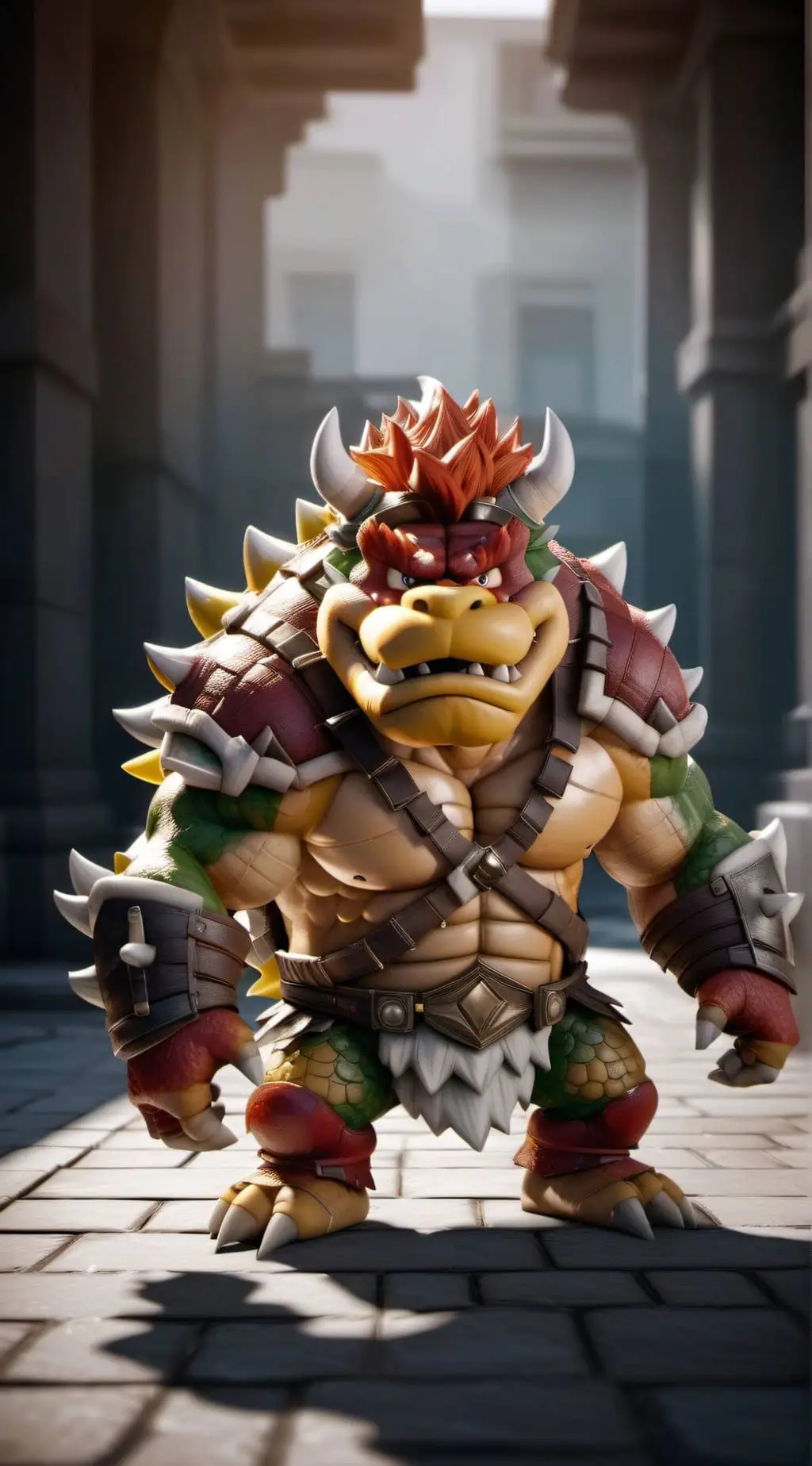 ai character: Bowser  background