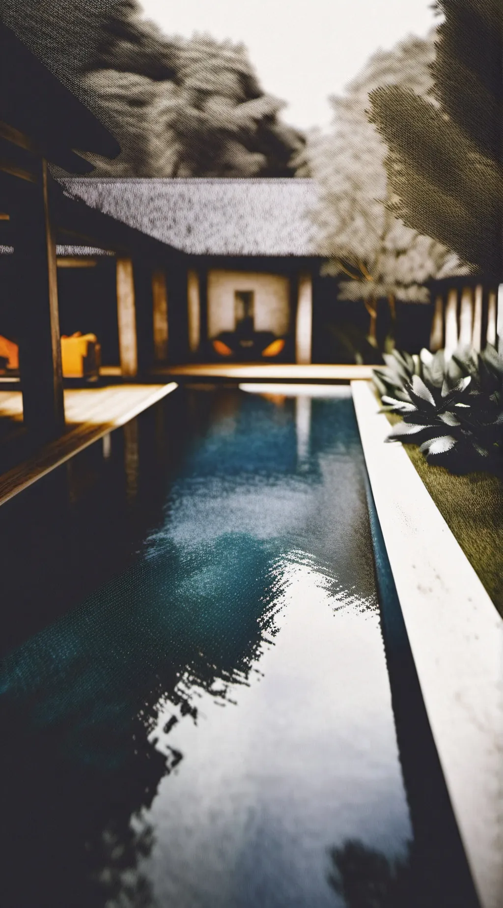 ai character: Mango pool background