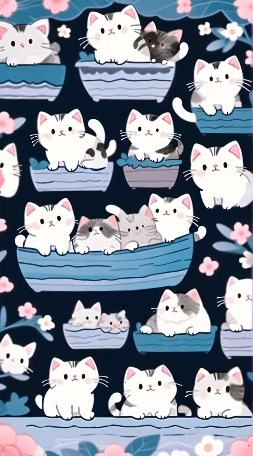 ai character: cats background