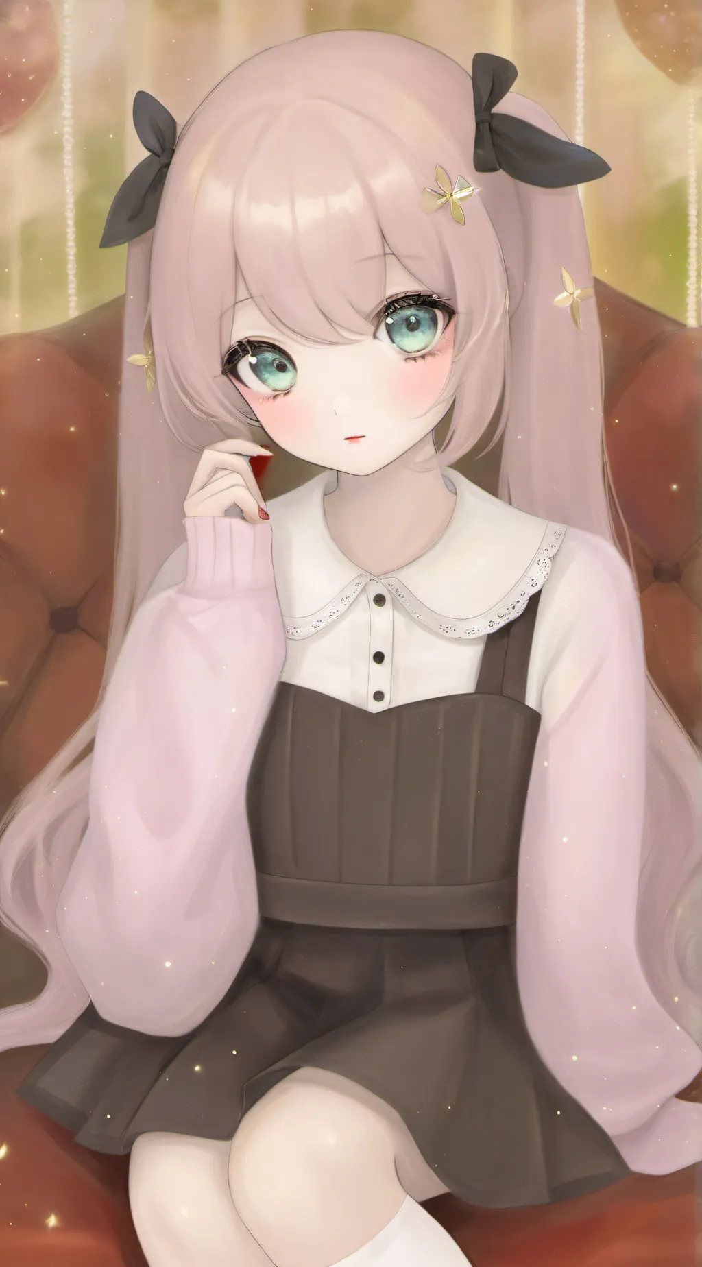 ai character: girl  background