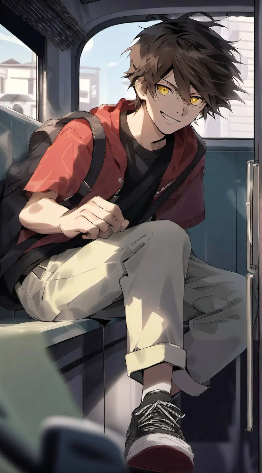 ai character: Koi background