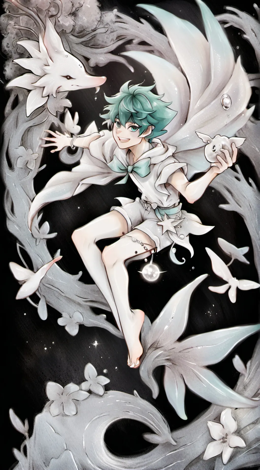 ai character: bakugo katsuky background